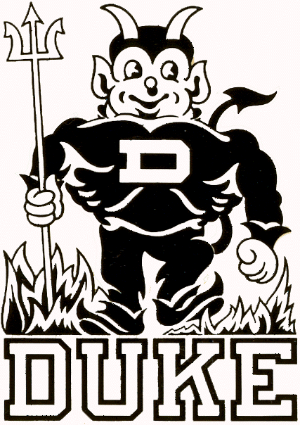 Duke Blue Devils 1955-1965 Primary Logo iron on paper